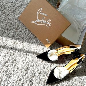 Christian Louboutin size 40.5- US 10.5- black patent leather